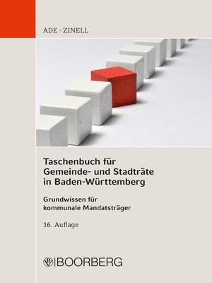 cover image of Taschenbuch für Gemeinde- und Stadträte in Baden-Württemberg